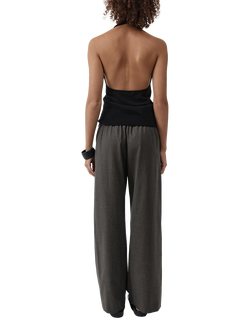 St. Agni Everyday Wool Blend Trousers, Grey - view 2, Grey
