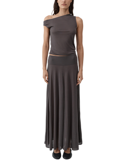 St. Agni Fluid Jersey Skirt, Grey, Grey