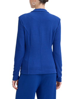 ICHI Kate Lumina Textured Blazer, Blue - view 2, Blue