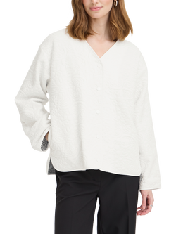 ICHI Kate Quilted Jacket, White, White