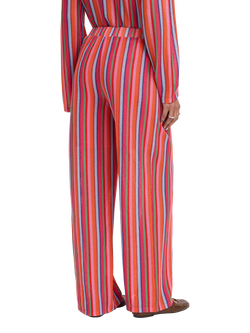 ICHI Libella Stripe Knit Trousers, Multi - view 2, Multi