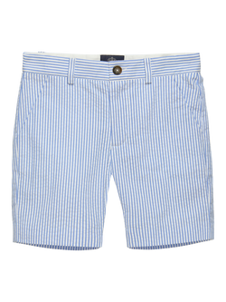 Trotters Kids' Theo Seersucker Shorts, Bl Stripe, Bl Stripe