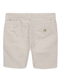 Trotters Kids' Theo Striped Shorts, Oatmeal - view 2, Oatmeal