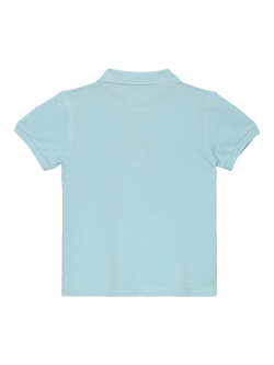 Trotters Kids' Harry Pique Polo Shirt - view 2, Light Blue