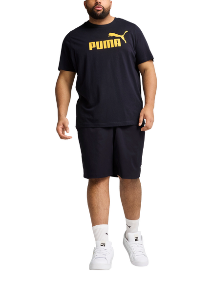 PUMA Cotton Regular Fit Short Sleeve No. 1 Logo T-Shirt, Navy