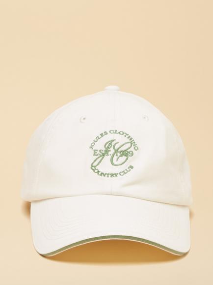 Joules Daley Embroidered Logo Baseball Cap, White, White