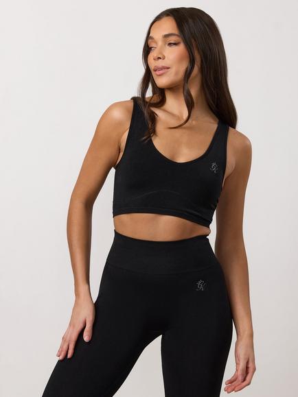 Gym King Poise Seamless Tank Top, Black - view 2, Black
