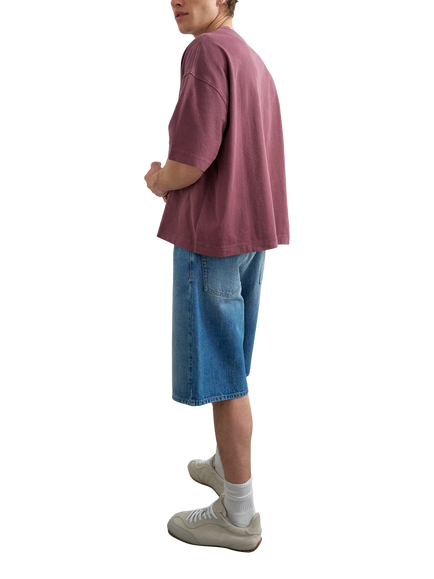 Topman Boxy T-Shirt, Burgundy - view 2, Burgundy