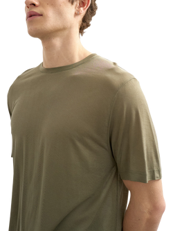 Topman Sheer Crew Neck T-Shirt, Khaki - view 2, Khaki