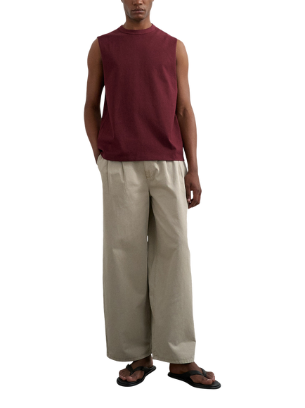 Topman Relaxed Fit Sleeveless T-Shirt, Dark Burgundy, Dark Burgundy
