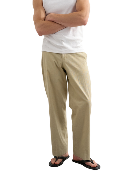 Topman Straight Wide Leg Chinos, Beige