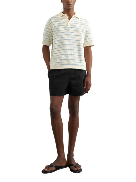 Topman Cotton Micro Shorts, Black, Black