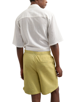 Topman Relaxed Fit Jersey Shorts, Washed Yellow - view 2, Washed Yellow