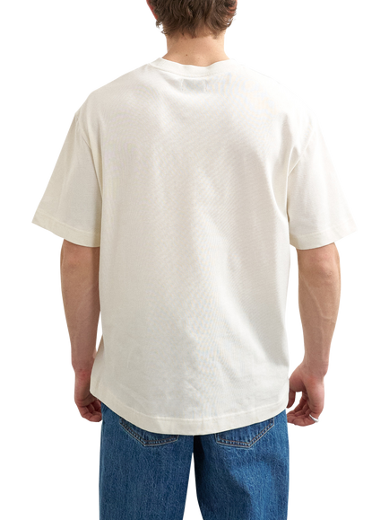 Topman Manhattan Crew Neck Cotton T-Shirt, Ecru - view 2, Ecru
