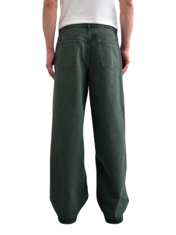 Topman Rigid Denim Baggy Fit Jeans, Green - view 2, Green