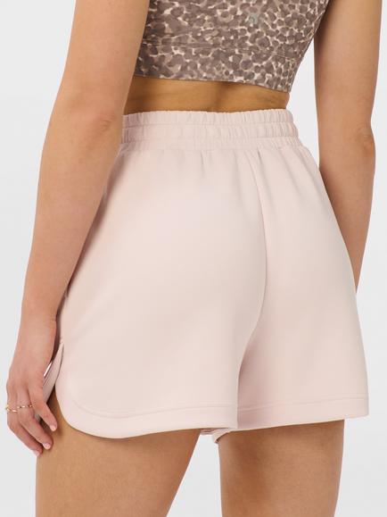 Sweaty Betty Sand Wash Cloud Weight High Waisted Shorts, Sundustpink - view 2, Sundustpink