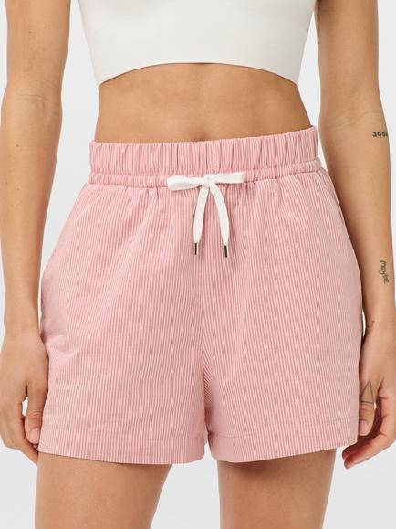 Sweaty Betty Summer Stripe Shorts, Pink