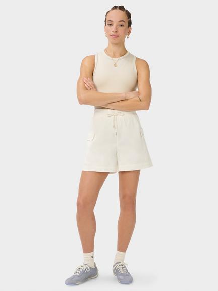 Sweaty Betty Chino Cargo Shorts - view 2, Dove White