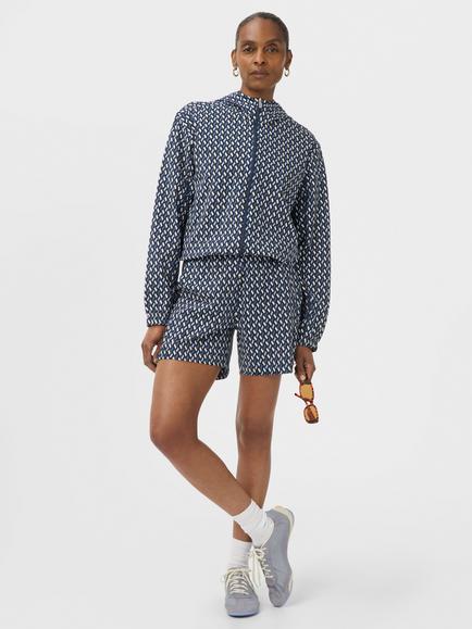 Sweaty Betty Explorer Geometric Print 5.5" Shorts, Blue - view 2, Blue