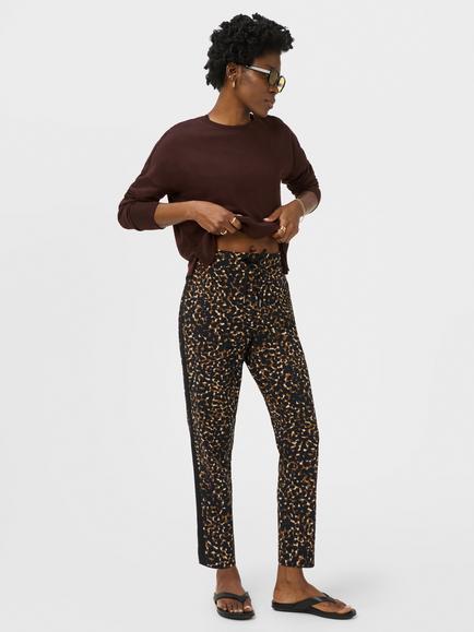 Sweaty Betty Explorer Side Stripe Trousers, Brown Print, Brown Print