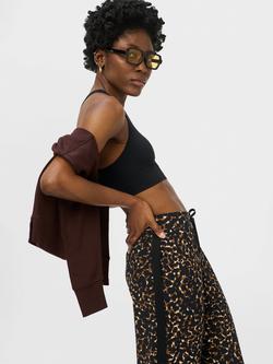Sweaty Betty Explorer Side Stripe Trousers, Brown Print - view 2, Brown Print