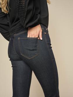 MOS MOSH Ashley Deluxe Kick Flare Jeans containing LENZING™ ECOVERO™ Viscose, Dark Blue - view 2, Dark Blue