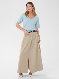 KAFFE Liliana Knitted Scalloped Top - view 2, Nantucket Breeze