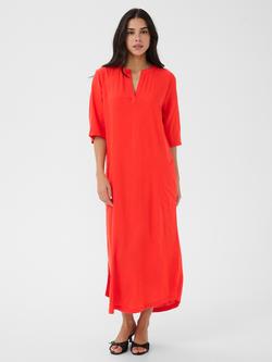 KAFFE Milia 3/4 Sleeve Kaftan, Poppy Red