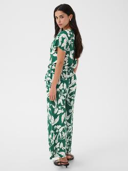KAFFE Maris Floral Jumpsuit containing LENZING™ ECOVERO™ Viscose - view 2, Posy Green/Chalk