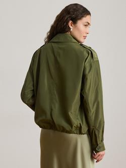 Lauren Ralph Lauren Windbreaker Jacket, Olive Grove - view 2, Olive Grove