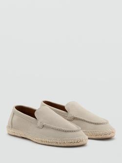 Mango Jute Suede Espadrilles, Sand - view 2, Sand