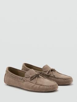 Mango Suede Loafers, Sand - view 2, Sand
