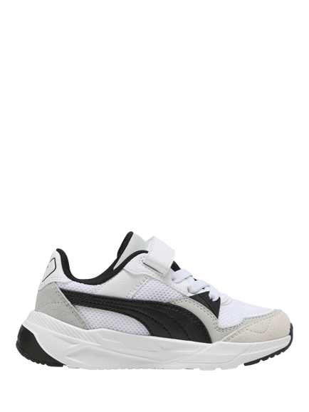 PUMA Kids' Trinity 2 Mesh Trainers, White/Black