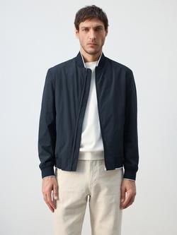 Mango Bomber Jacket, Navy, Navy
