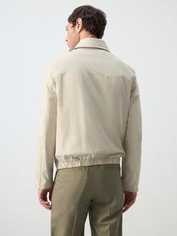 Mango Harrington Jacket, Beige - view 2, Beige