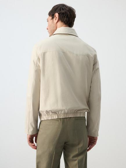 Mango Harrington Jacket, Beige - view 2, Beige