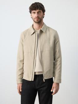 Mango Harrington Jacket, Beige, Beige