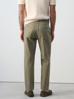 Mango Slim Tapered Fit Cropped Jeans - view 2, Khaki