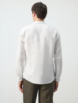 Mango Linen Shirt, White - view 2, White