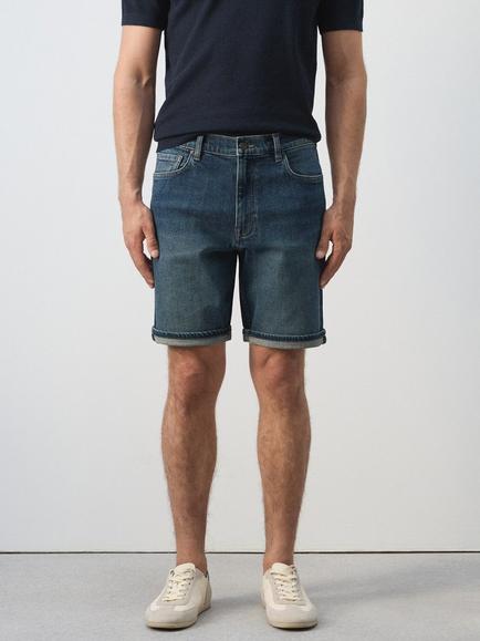 Mango Denim Shorts, Dark Blue, Dark Blue