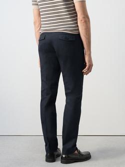 Mango Slim Fit Trousers, Navy - view 2, Navy