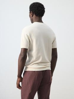 Mango Men's Fine Knit T-Shirt - view 2, Ivory