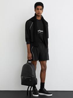 Reiss Braxley X McLaren Regular Cut Shorts, Black, Black