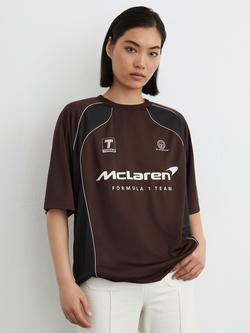 Reiss Dexor McLaren Formula 1 Regular Fit T-Shirt - view 2, Chocolate Brown