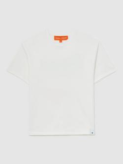 Reiss Stirling McLaren Racing Motorsport Relaxed Fit Cotton T-Shirt, White, White