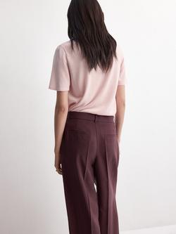 Mango Crew Neck Knit Top - view 2, Pastel Pink
