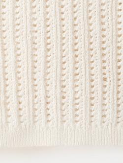 Mango Openwork Knit Vest, Raw - view 2, Raw