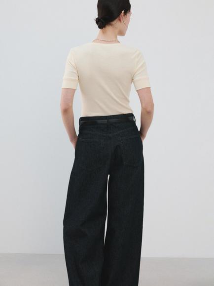 Mango Camiseta Round Neck T-Shirt, Off White - view 2, Off White