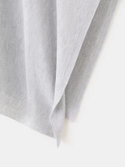 Mango Asymmetric Draped Cape Top, Light Grey Melange - view 2, Light Grey Melange