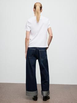 Mango Crew Neck T-Shirt, White - view 2, White